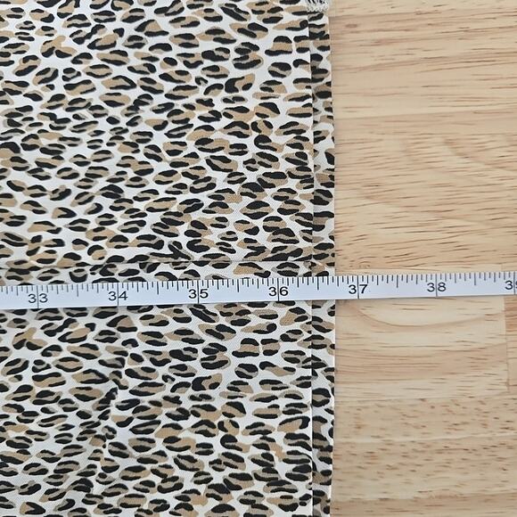 J McLaughlin Sleeveless Ruched Animal Print Sheath Dress Size 4 Fitted Preppy - Picture 6 of 9